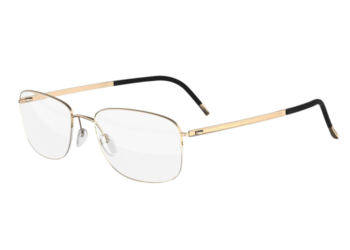 诗乐Silhouette 5492605123 轻盈奢华的镀金钛材半框眼镜架